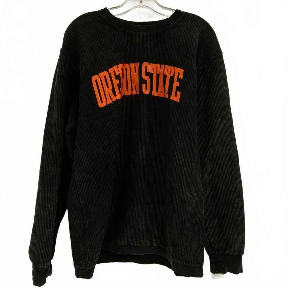 Pressbox Black/Orange Oregon State Hoodie | Women’s M Cotton Pullover